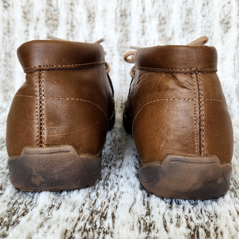 Reywelt Western Chukka Boot Loafer Brown Leather Steer Head | Men's Size 8 - Picture 4 of 14